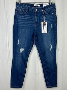*NEW* Enjean Denim Mid-Rise Ankle Length Skinny Jean Size 1X